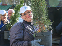 В 2023 году совместными усилиями активистов «Газпром добыча Краснодар» было высажено более 100 деревьев