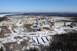 г. Вуктыл. Вид с высоты птичьего полета