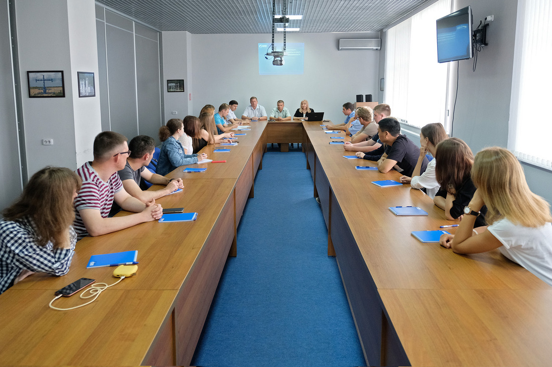 Круглый стол с практикантами ООО "Газпром добыча Краснодар". Учебно-производственный комплекс