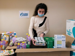 В приоритете для сбора гуманитарной помощи были продукты питания, предметы личной гигиены, детская одежда, игрушки