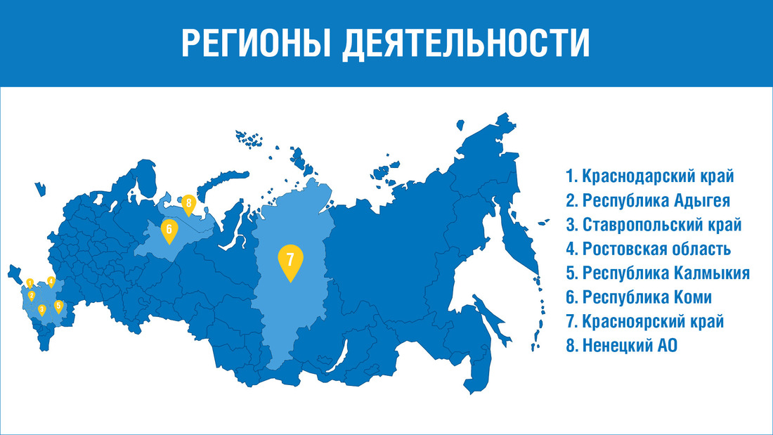 Карта деятельности компании