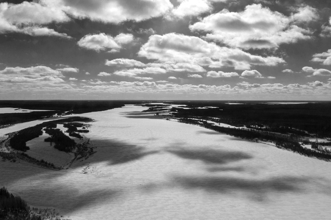 Река Печора, скованная льдом