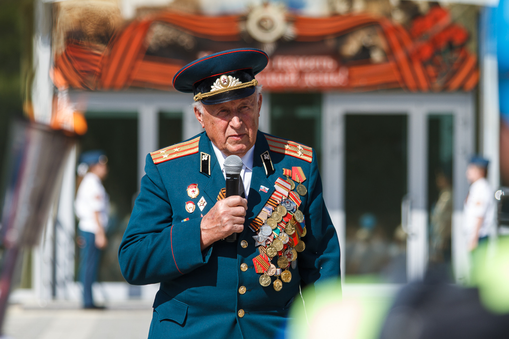 Ветеран Великой Отечественной поблагодарил всех собравшихся за то, что помнят